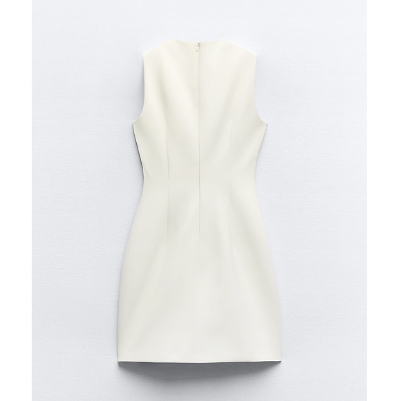 Zara BELTED TAILORED DRESS - Picture 13 of 16